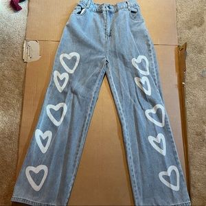 jeans with heart Designs